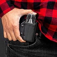 Vista 3 de Clip & Carry Kydex - Funda multiherramienta para The Leatherman Surge, fabricada en Estados Unidos, funda para múltiples herramientas, color negro