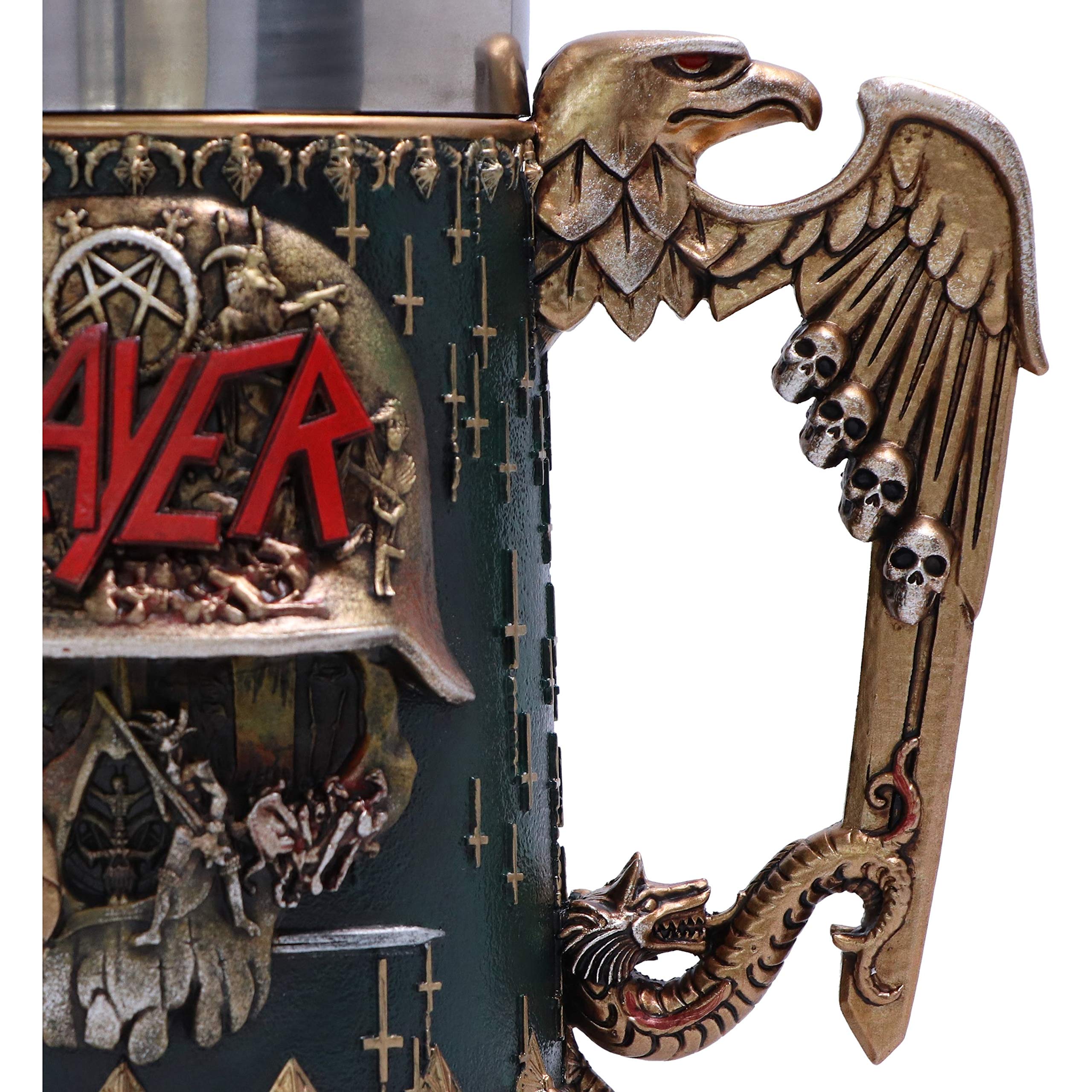 Nemesis Now Boccale con Licenza Ufficiale Slayer Eagle Helmet Skull Logo