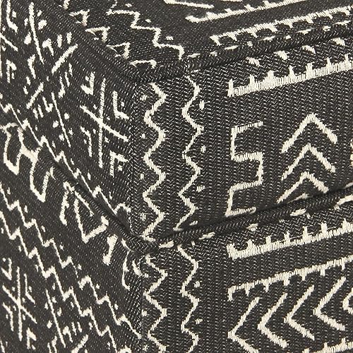 Miniatura 13 de HomePop Decoración del hogar | K7342-F2236 | Otomana clásica cuadrada de almacenamiento con tapa abatible | Otomana con almacenamiento para sala de