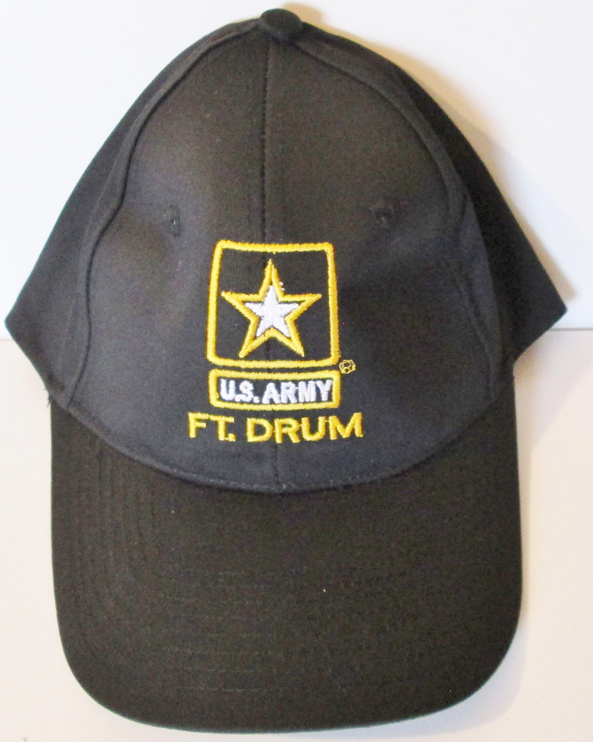 FORT DRUM-U.S. ARMY STRONG EMBLEM *EMBROIDERED BLACK Ball Cap/ Hat
