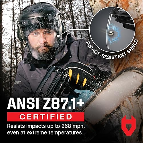 Miniatura 5 de NoCry Paquete de 2 viseras de repuesto para protector facial transparente de alta resistencia máscara protectora facial completa antivaho protector