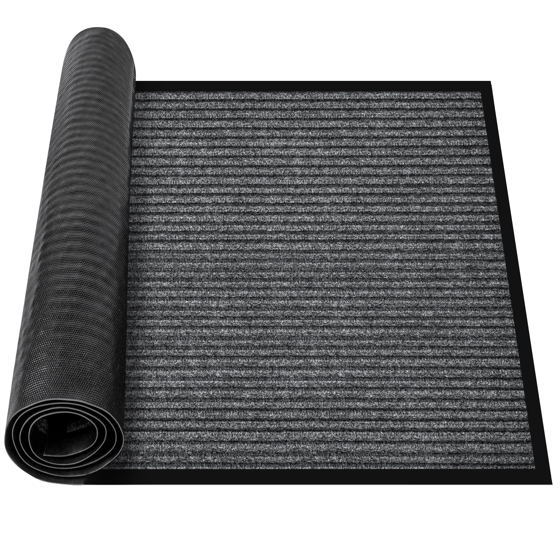 MYFAMIREA Commercial Floor Mat 3' x 5' Extra Large Front Door Industrial Rug Heavy Duty Brush Step Entrance Mat Weather Utility Rug with Non Slip Rubber Backing Low Profile for Entryway, Charcoal Grey — Amazon image 21