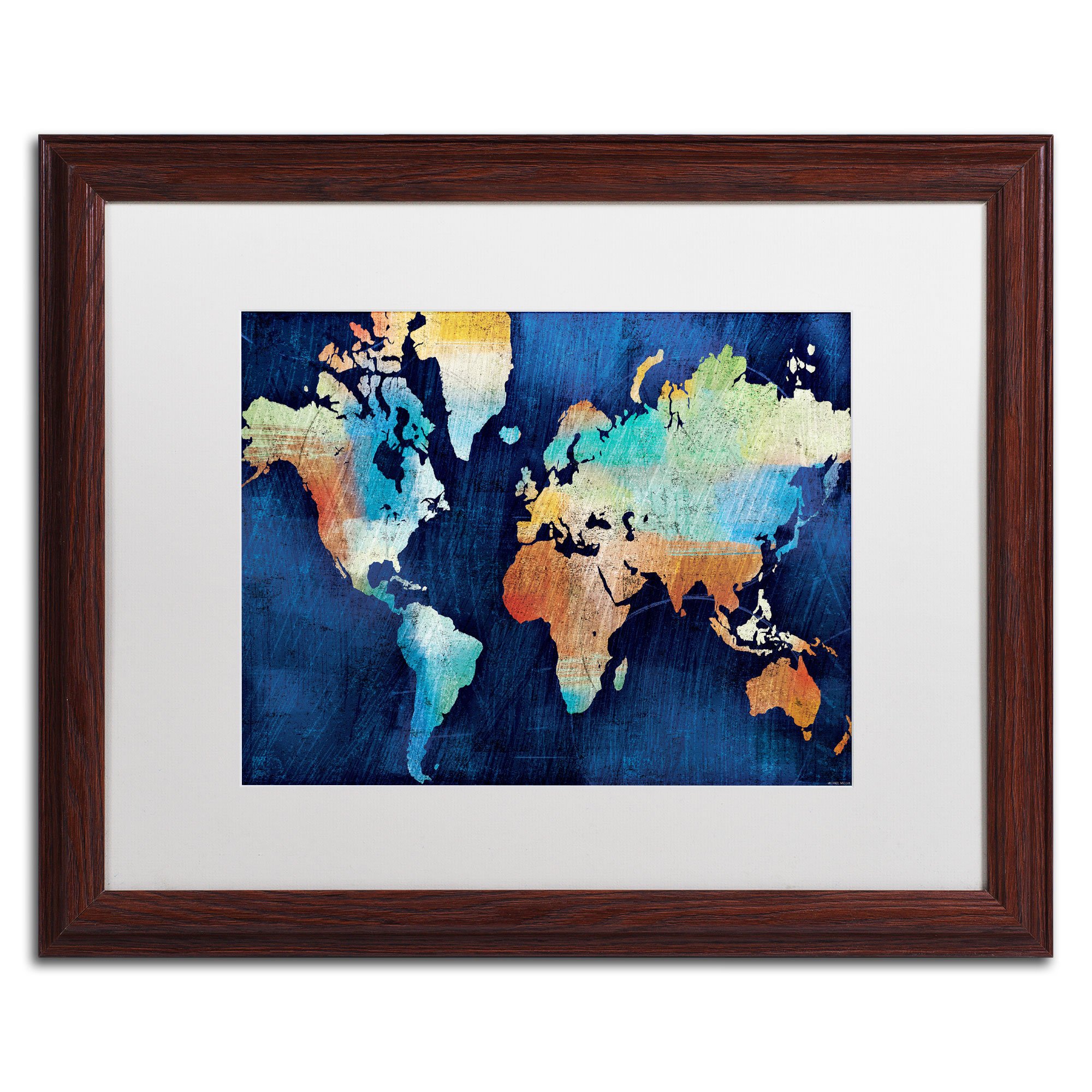 Seasons Change Artwork by Michael Mullan Wood Frame, 16 by 20-Inch, White Matte