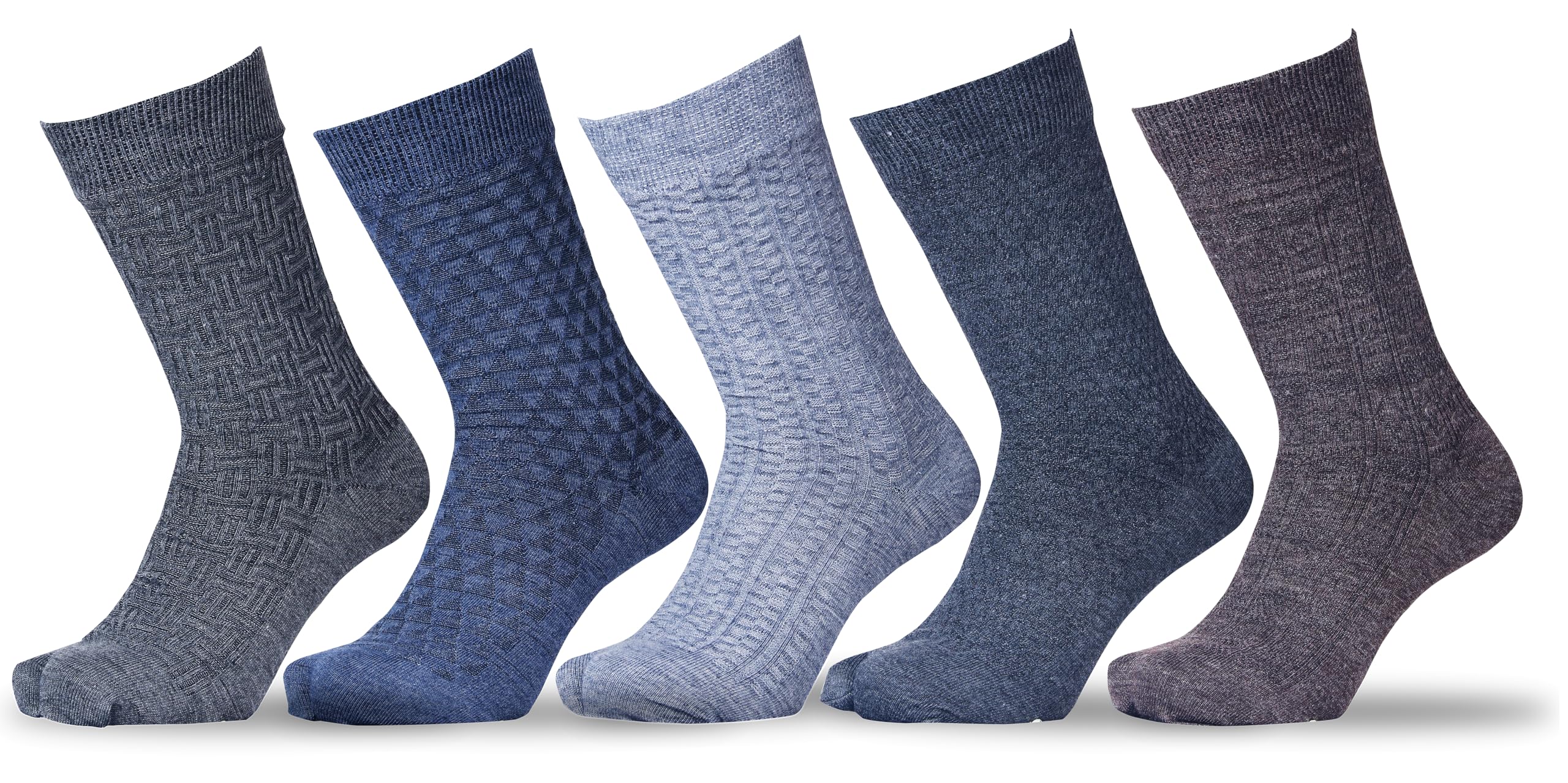 rc. royal class Soft Self Design Woolen Warm Winter Wear Thumb Socks For Women(Pack of 5 Pairs)-picture-31