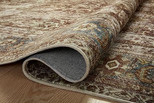 Miniatura 13 de Loloi Magnolia Home by Joanna Gaines x Loloi Sinclair Collection SIN-01 - Alfombra de área de 5 pies x 7 pies, color óxidolaguna