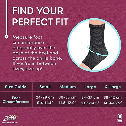 Miniatura 5 de Modetro Sports Tobillera para aliviar la fascitis plantar, tendinitis y soporte del tendón de Aquiles - Manga de compresión para hombres y mujeres