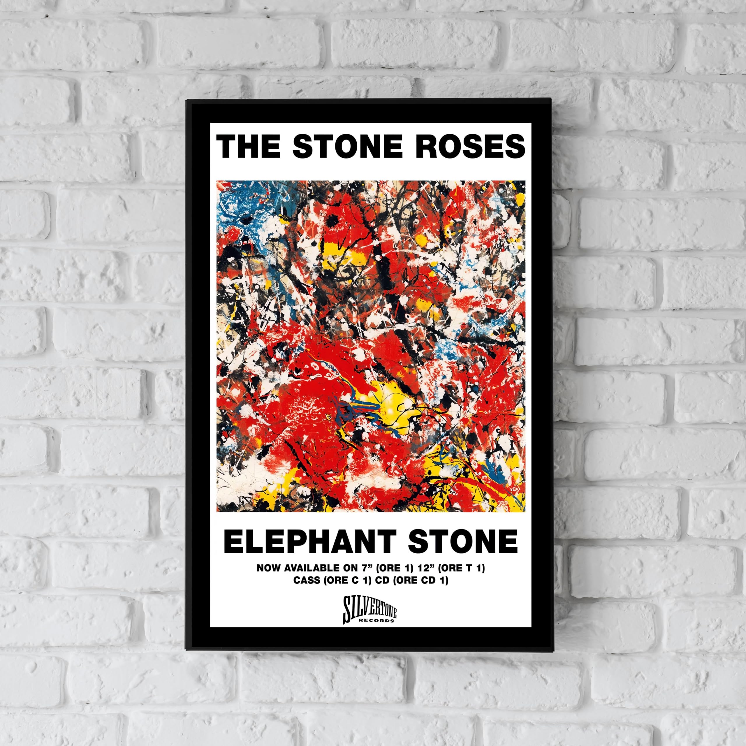 THE STONE ROSES - A4 Wall Art Print, Record Cover 'Elephant Stone' Poster (29.7 x 21 cms Print Only)