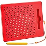 AYNAT FUN Magnetic Drawing Board for Kids & Toddlers with Beads and Magnet Stylus Pen - Magnetic Tablet Toy for Airplane & Car Ride Activities for Kids