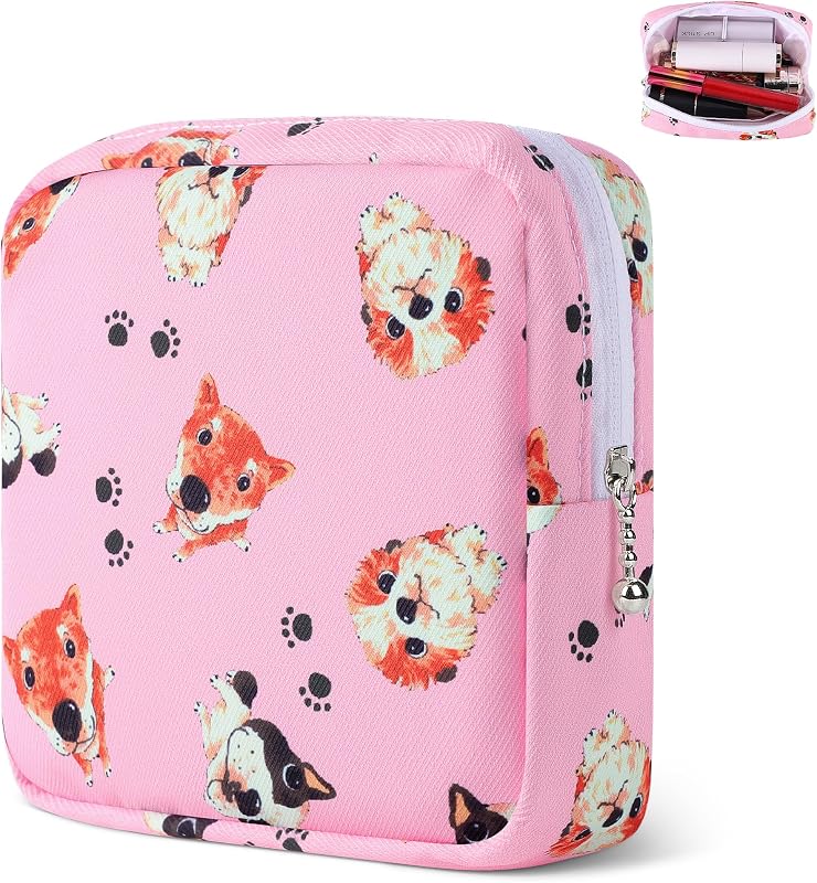 Likesing Nécessaire de maquiagem em lona, rosa Dog 1230, 1 unidade