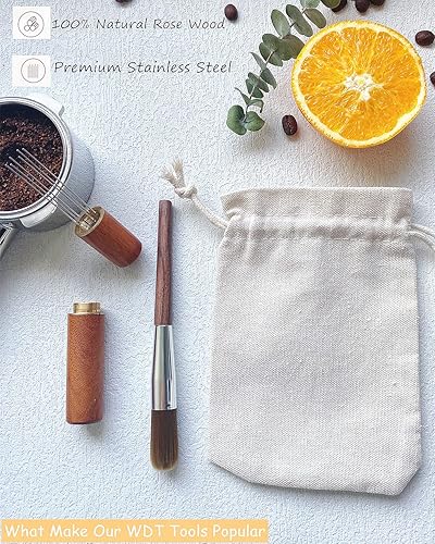 Miniatura 5 de WDT Herramientas de distribución juego de agitador de café espresso con 6 agujas de acero inoxidable de 0016in juego de agitadores de mano