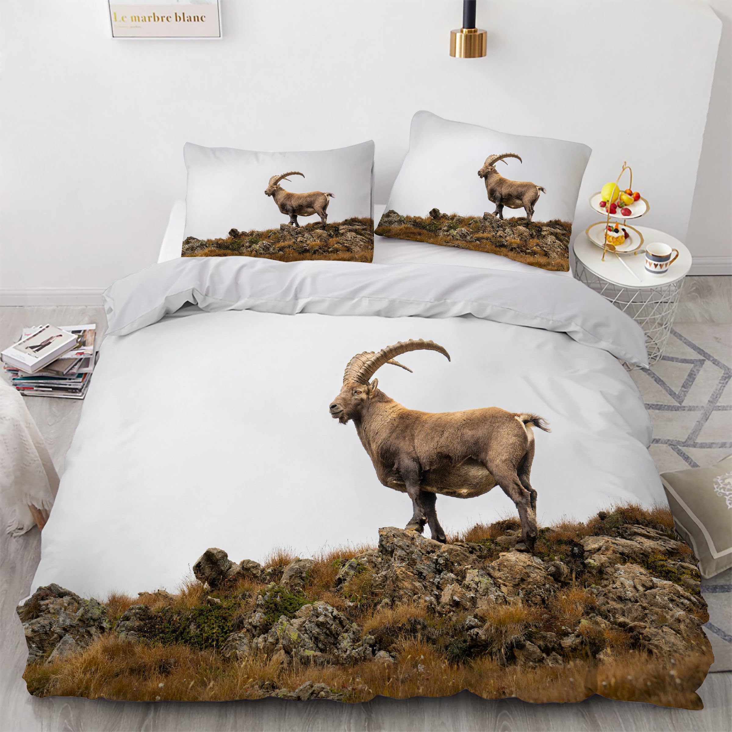 Parure de lit motif animal pour chambre d'enfant ou studio ado
