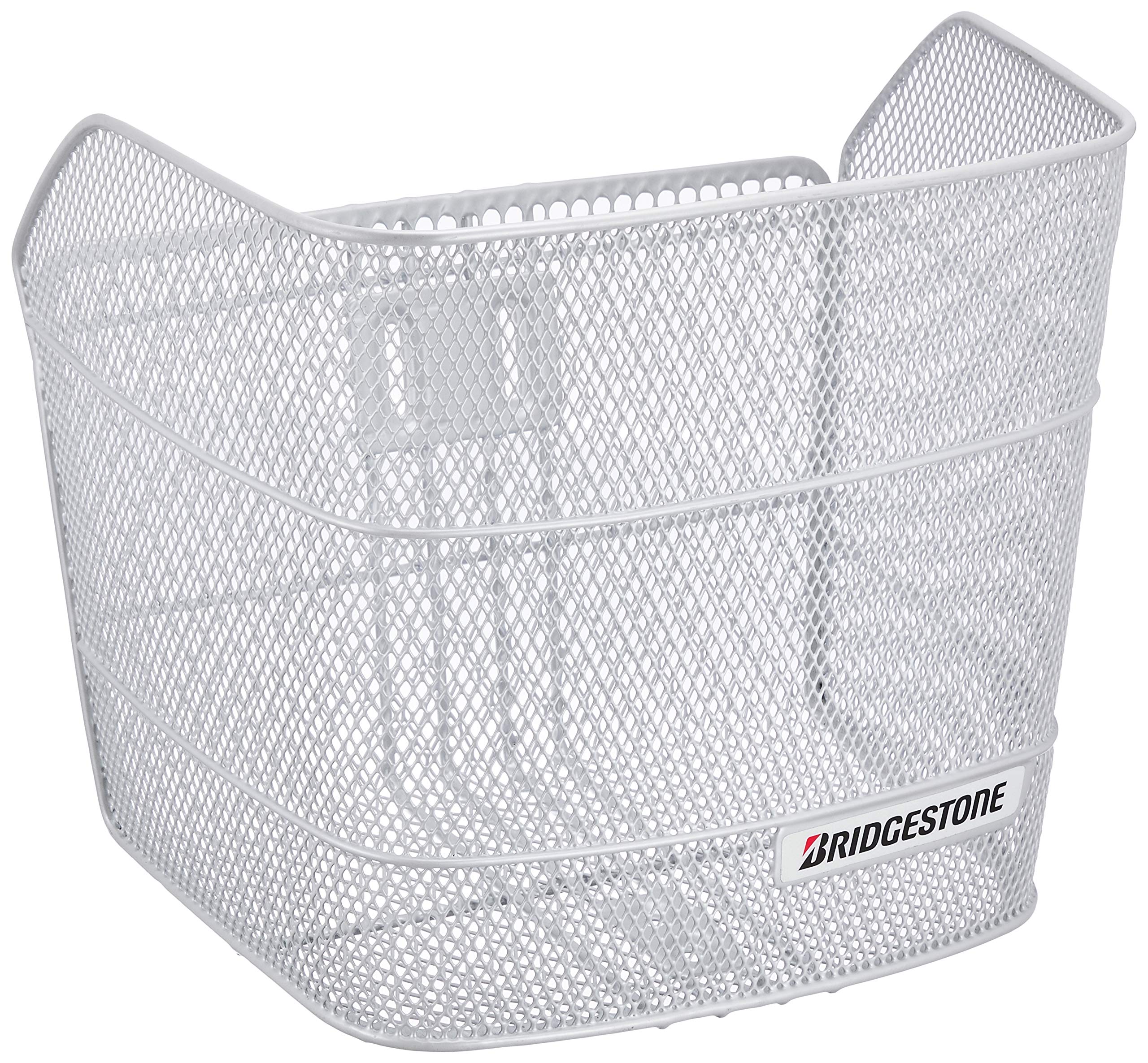 Bridgestone BK-DNA2 P2066 F761545PS Bicycle Mesh D-Shaped Basket PS (Pearl Silver)