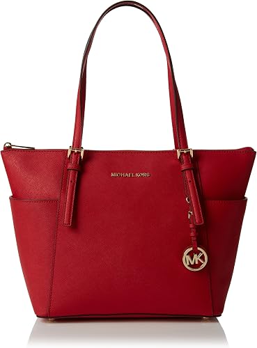 Amazon.com: MICHAEL Michael Kors Jet Set Bolsa con cremallera superior (rojo  brillante) : Ropa, Zapatos y Joyería