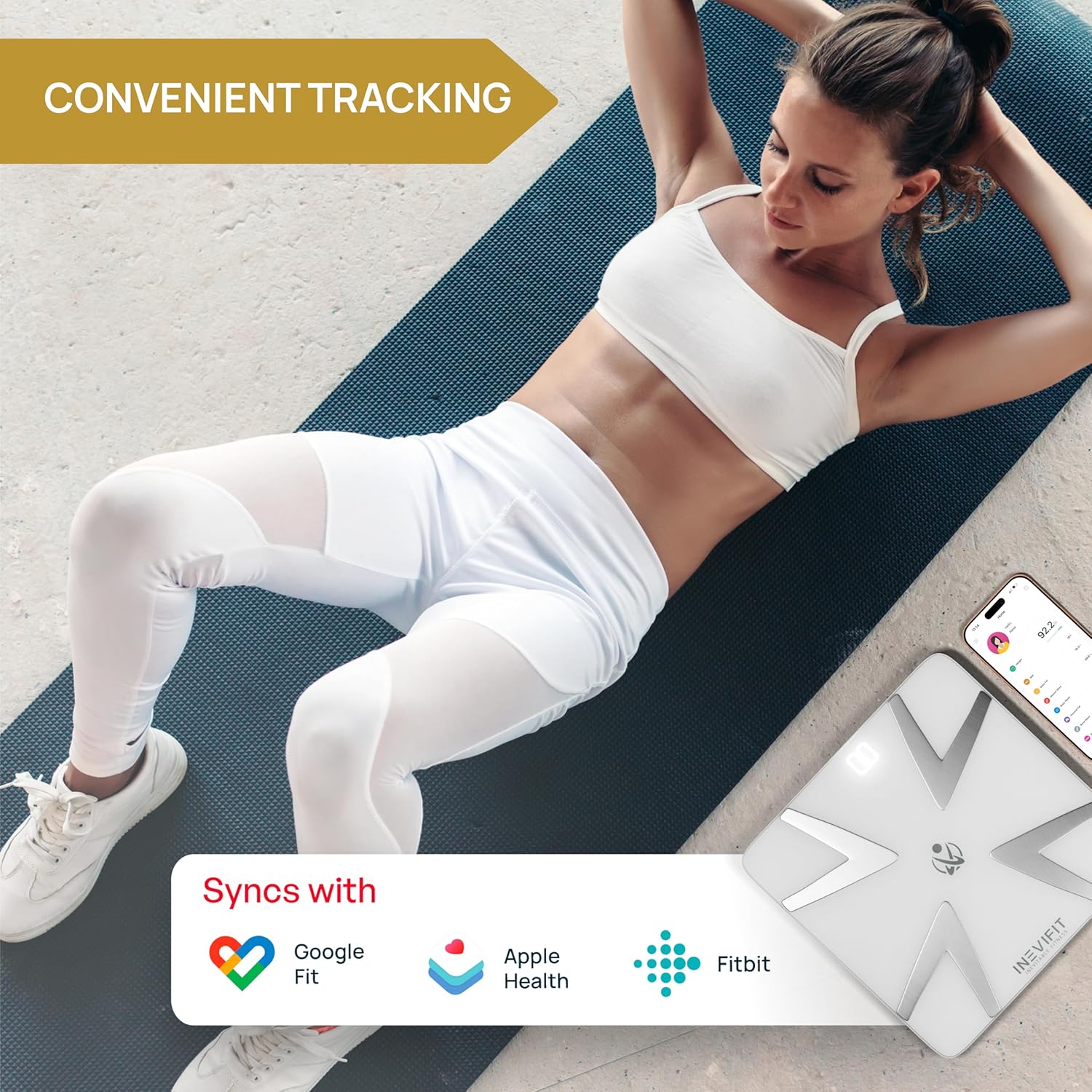 SMART Body Fat Scale, Highly Accurate Bluetooth Digital Bathroom