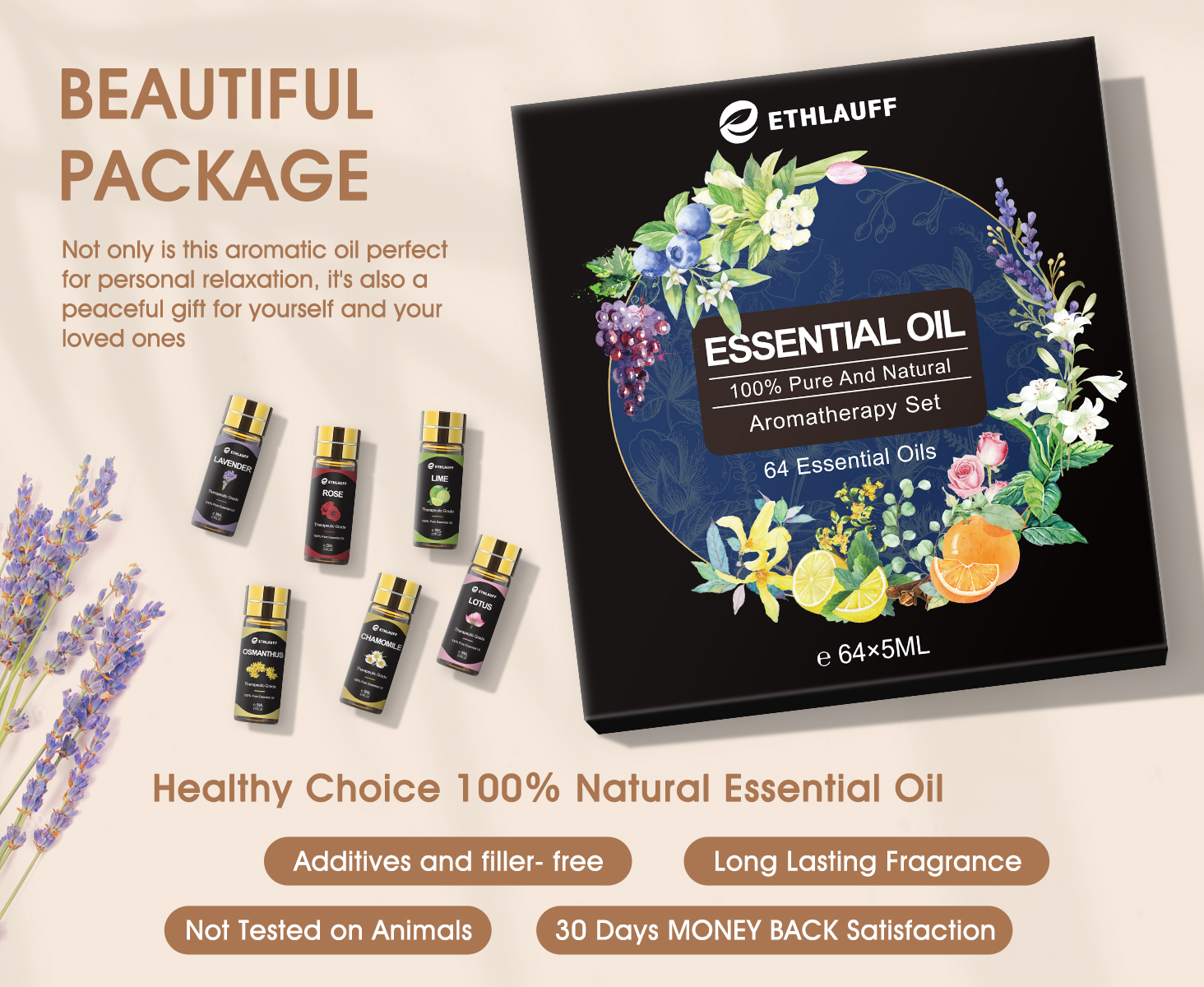 Amazon.com: Essential Oil Set 64 Pack -Aromatherapy Essential Oils