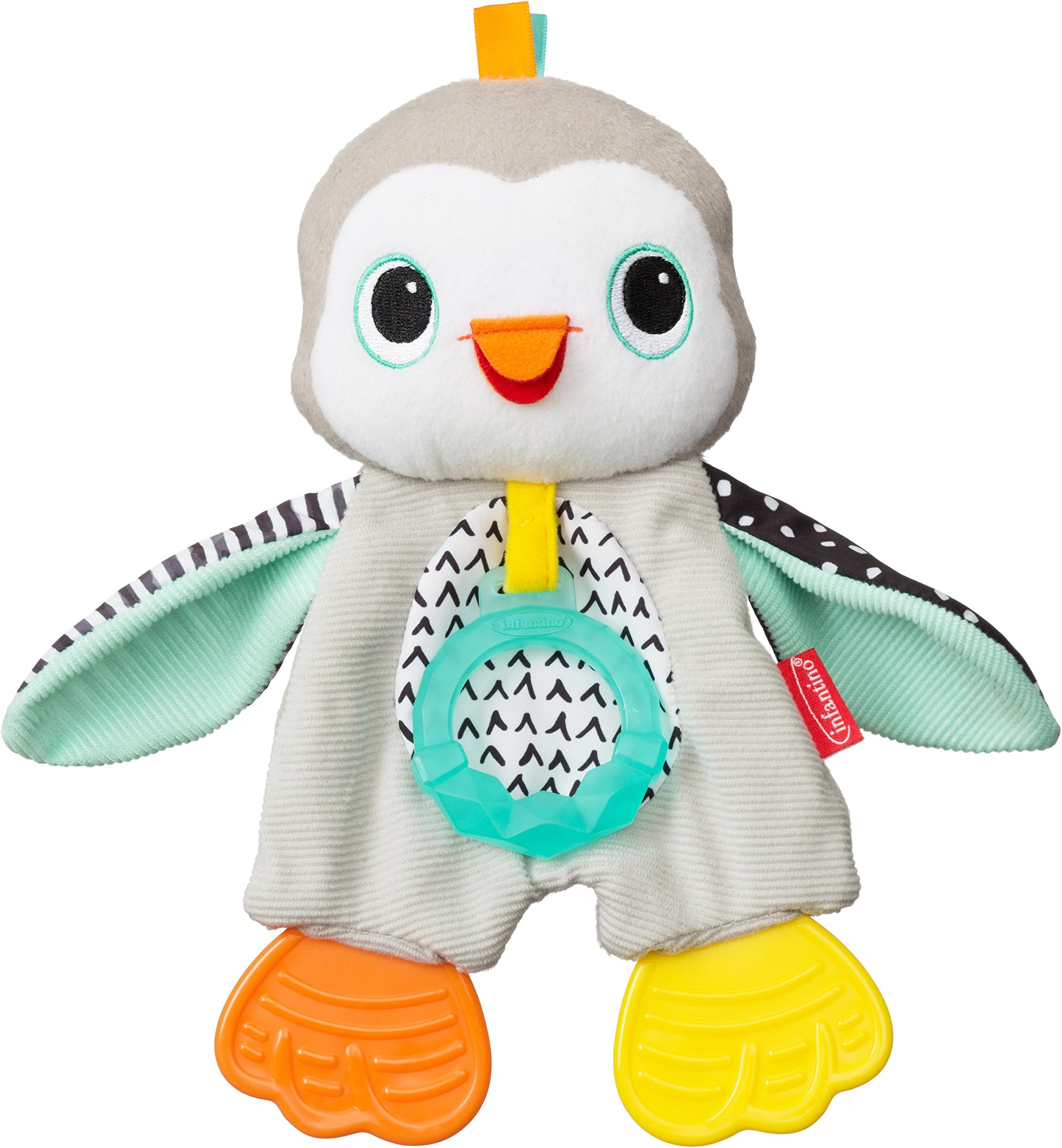 Cuddly Teether Penguin For Sensory Exploration - Silicone Teether, Teething Relief
