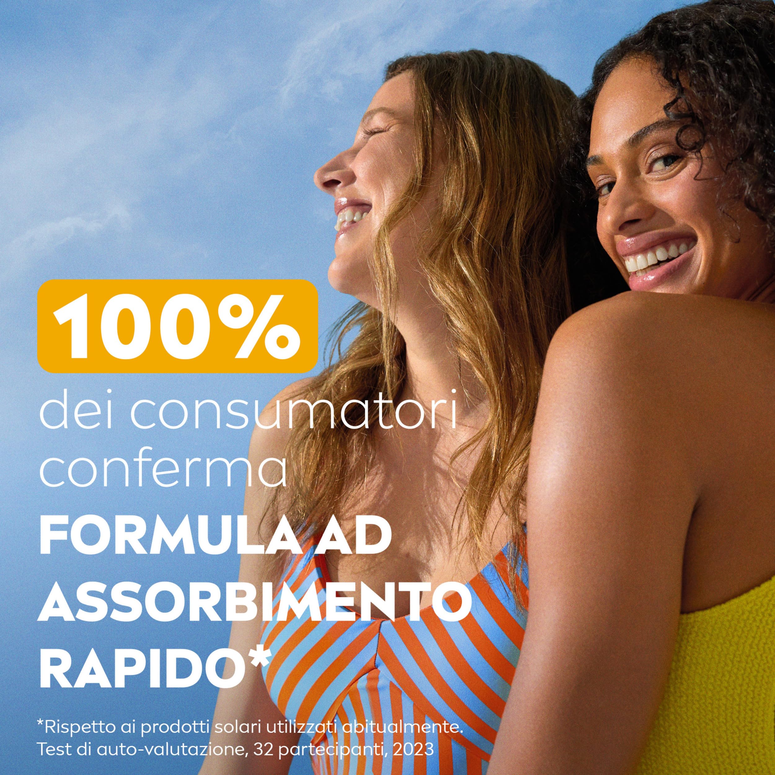 NIVEA SUN Protect & Hydrate SPF 30 200 ml, Crema solare 30 idratante 48h ad assorbimento rapido, Protezione solare 30 resistente all'acqua arricchita con Vitamina C e Acido Ialuronico