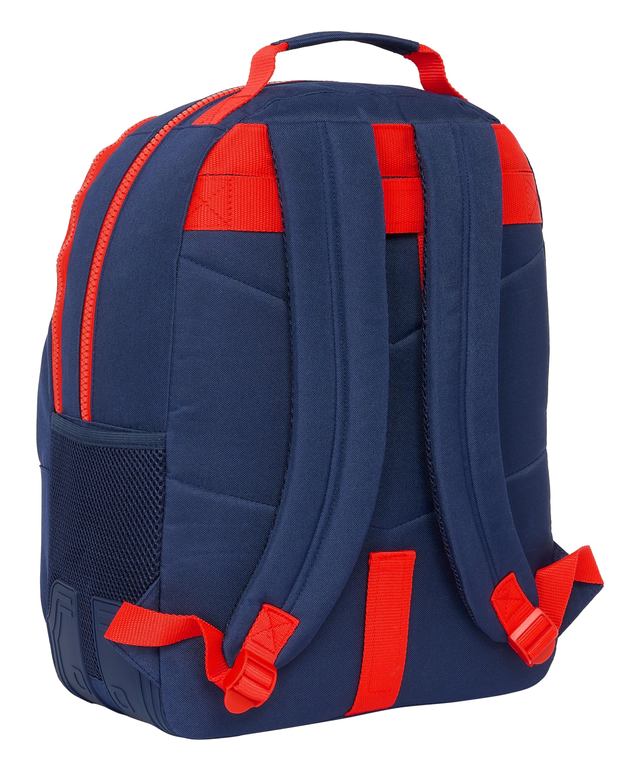 SUPER MARIO WORLD - Mochila Escolar Infantil, Ideal para Niños de Diferentes Edades, Cómoda y Versátil, Calidad y Resistencia, 32x15x42 cm, Color Azul marino