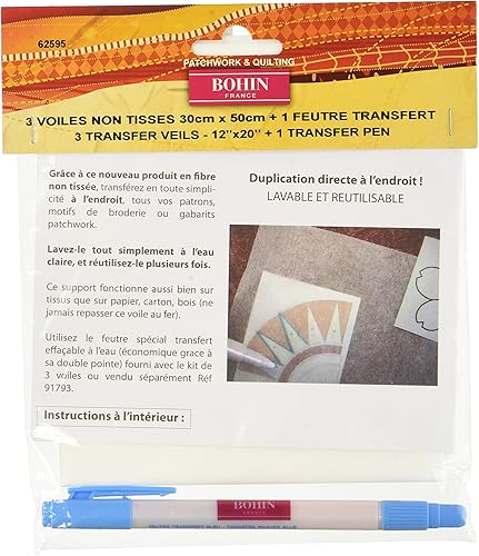 Bohin Juego de velo y bolígrafo de transferencia