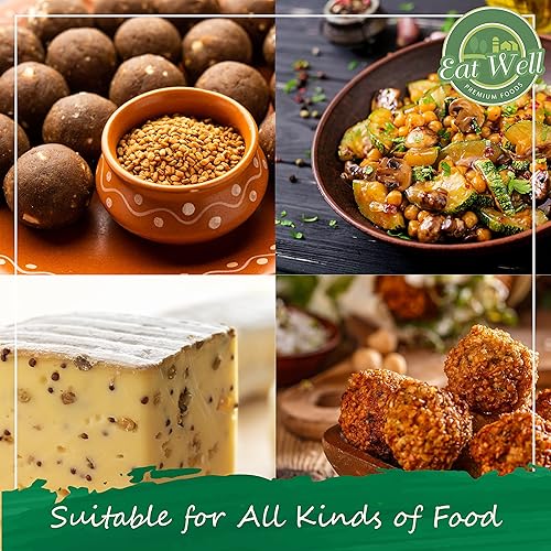 Miniatura 3 de Eat Well Premium Foods Semillas enteras de alholva de 32 onzas, semillas de fenogreco metilo a granel en bolsa resellable, fenogreco en semillas, se