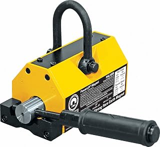 MAG-MATE PNL0800 Powerlift Magnet, Heavy Duty Magnet, with 3 to 1 Lift Saftey Rating, Rare Earth Magnet with 800 lbs Lifting Capacity, Yellow or Green in Color