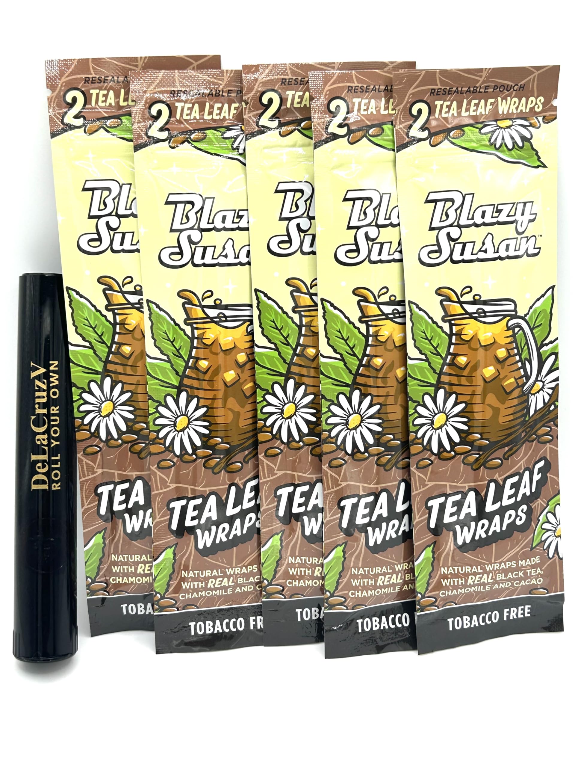 Blazy Susan Tea Leaf Wraps 5 Packs with DeLaCruzV Tube.