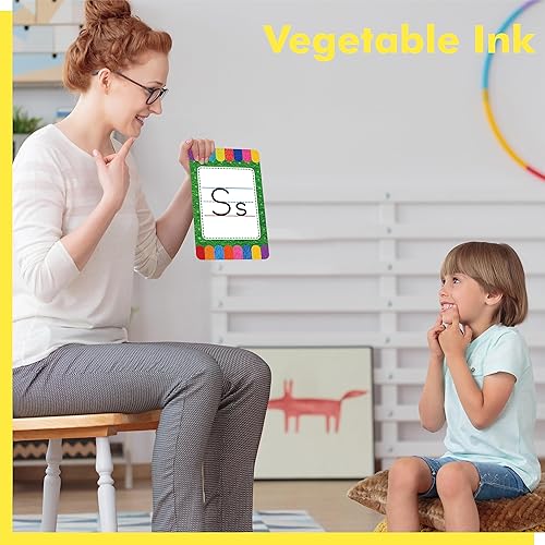 Miniatura 6 de Juego de tablones de anuncios del alfabeto, 37 piezas de decoración de pared ABC, 26 letras mayúsculasminúsculas más 0-10 números pequeños para