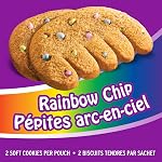 Bear Paws Rainbow Chip Cookies - Soft Cookie Snack Packs, School Snacks, Made With Real Chocolate Chips, Peanut Free, Family Pack, 490g, 14 Pouches