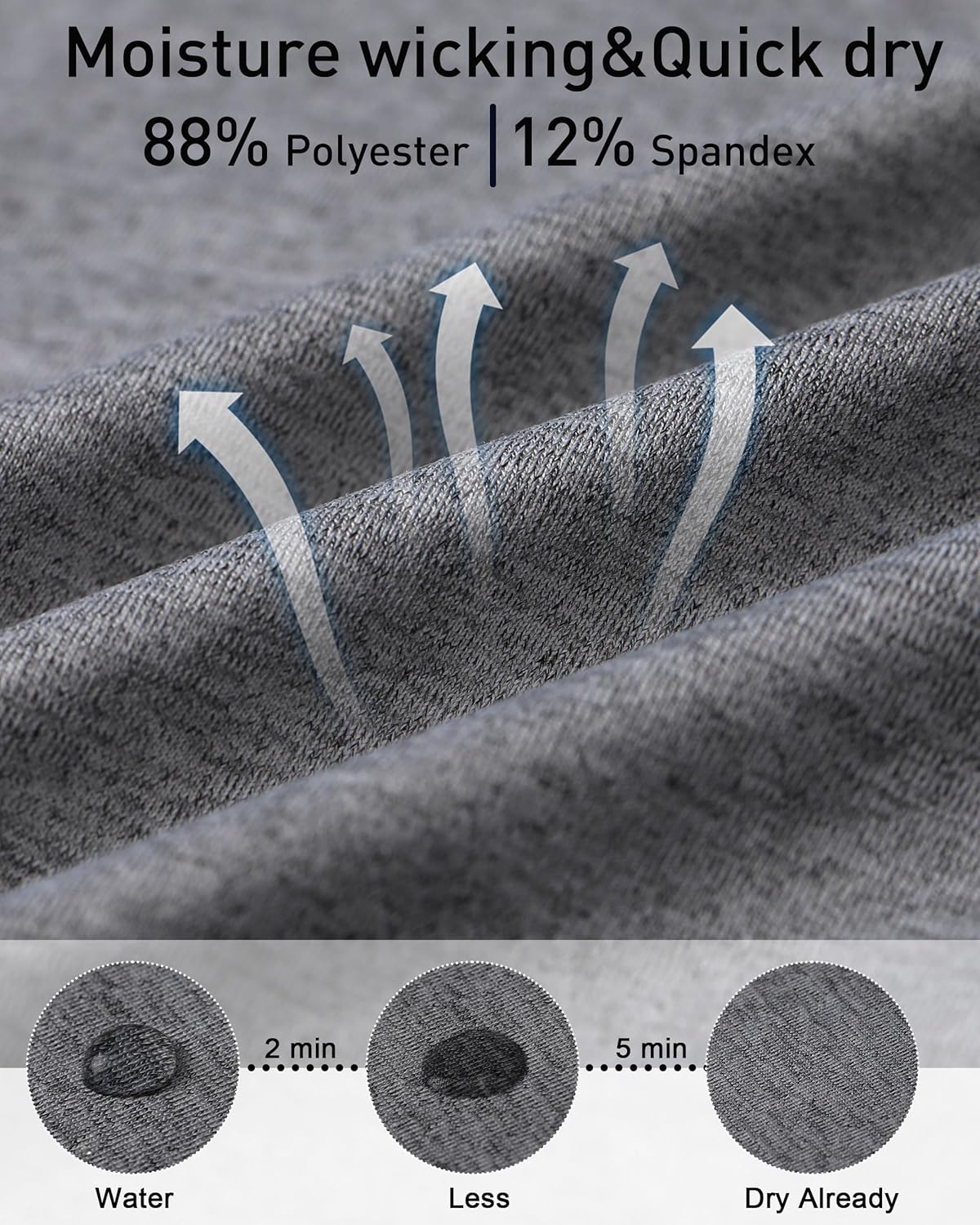 Compression Shirts for Men, Athletic Sleeveless Tank Top, Sport Workout Undershirt Football Basketball Base Layer Gray - Image 5