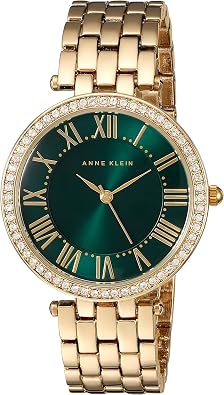Anne Klein Womens Premium Crystal Accented Bracelet Watch