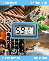 Vista 4 de Higrómetro, medidor de humedad, hidrómetro, termómetro de habitación interior, sensor de humedad, termómetro interior, humidistato, higrómetro