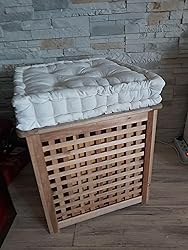 Cuscino Da Pavimento Con Maniglia - Ecru 50x50x10 Cm Per Interni/Esterni - Foto 4