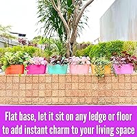 Vista 5 de LaLaGreen - Maceta colgante para exteriores (11.2 pulgadas, paquete de 6) rosa claro, morado claro, turquesa, rosa neón, amarillo, naranja, caja