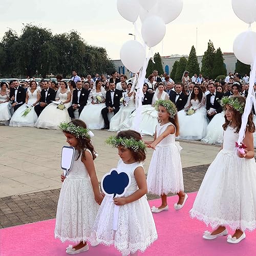 Miniatura 8 de EZLucky Alfombra rosa para fiesta, 2.6 x 15 pies, fieltro no tejido de 130 GSM con adhesivo de doble cara sin rastros, camino de pasillo para bodas,