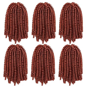 6 Packs Spring Twist Braiding Hair, 8 Inch 350