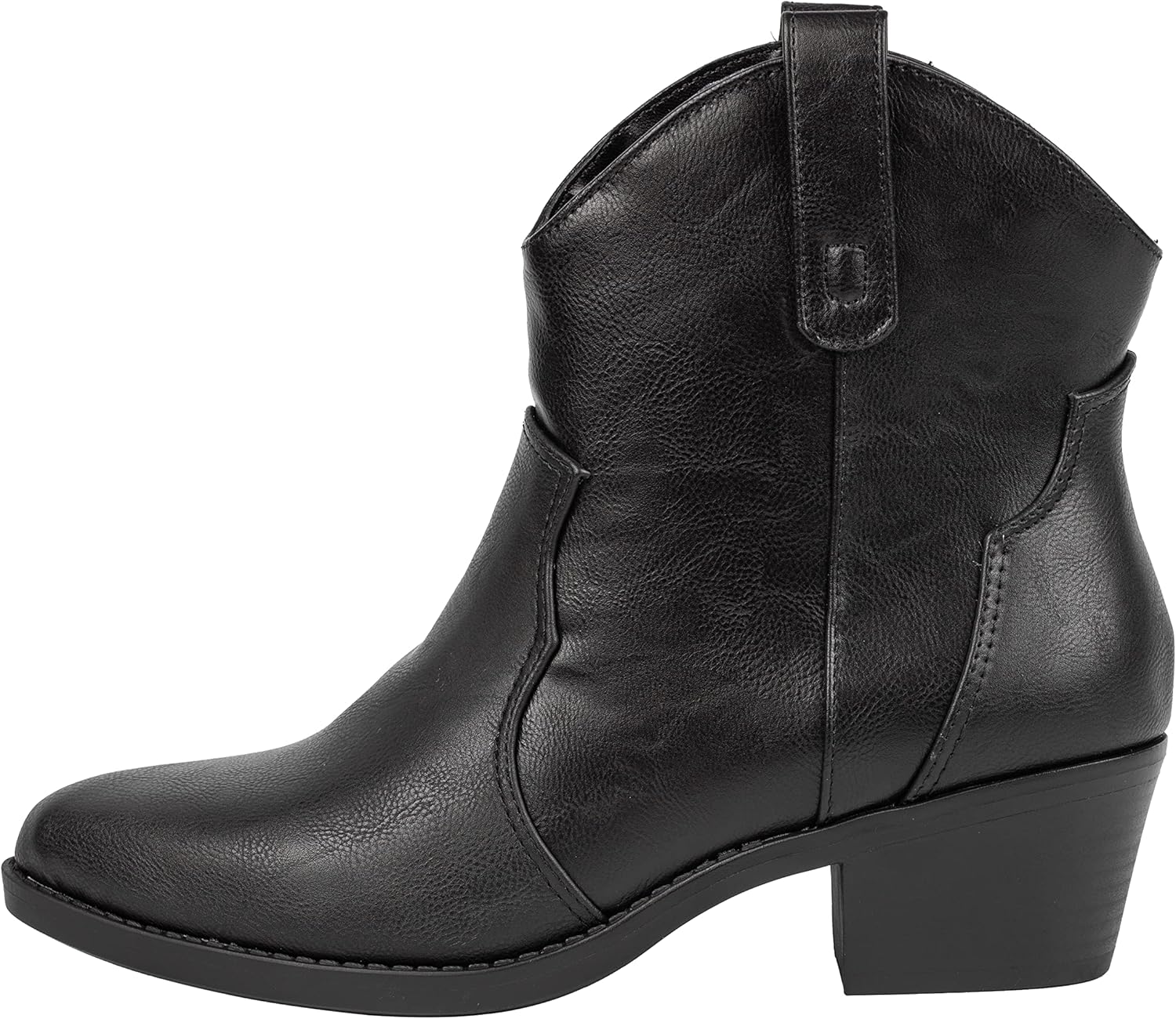 KAYDAY Womens Cowboy Boots Ankle Block Heel Western Cowgirl Booties LISA