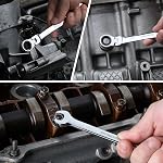 WORKPRO 22-Piece Set de clés à cliquet avec organisateur, 72-Tooth Équipement de précision, métrique 6-18mm & SAE 1/4-3/4", Clés combinées poids lourds pour la mécanique et DIY Projets