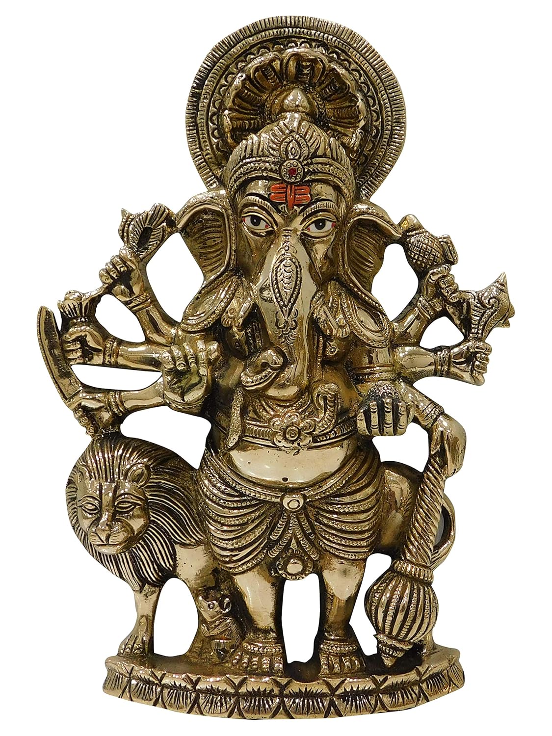 Brass Wall Hanging Ganpati Bappa God Idol Wall Hanging Ganesh Ji Home