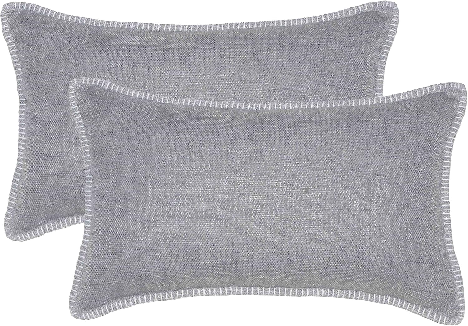 Hahadidi 12x20 Pillow Cover Set of 2 with Trimmed Hand