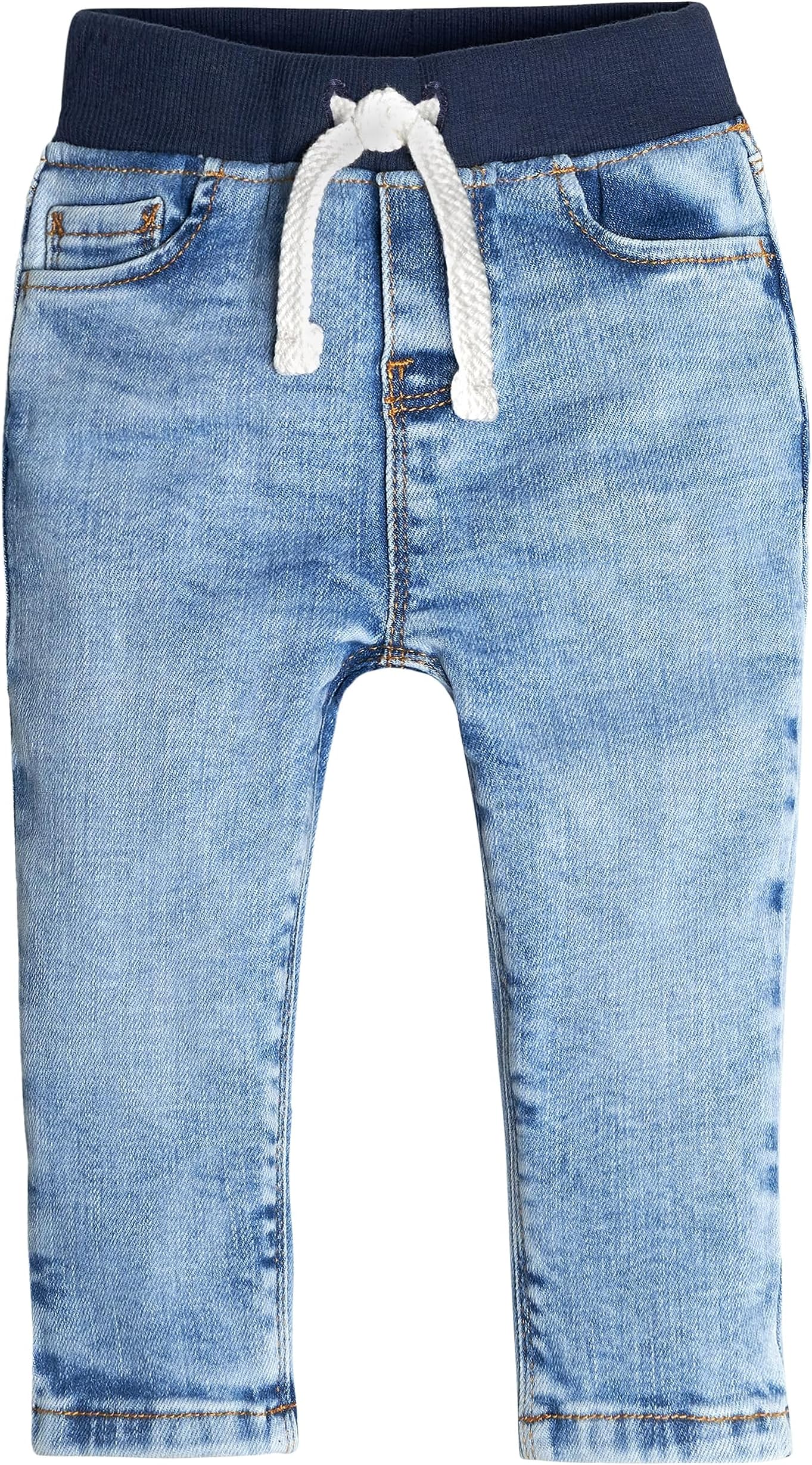 Baby Toddler Rib Waist Stretch Denim Skinny Jeans