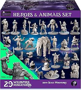 WizKids D&D Nolzur's prachtige miniaturen: Merrow Unpainted Dungeons and Dragons Miniatures
