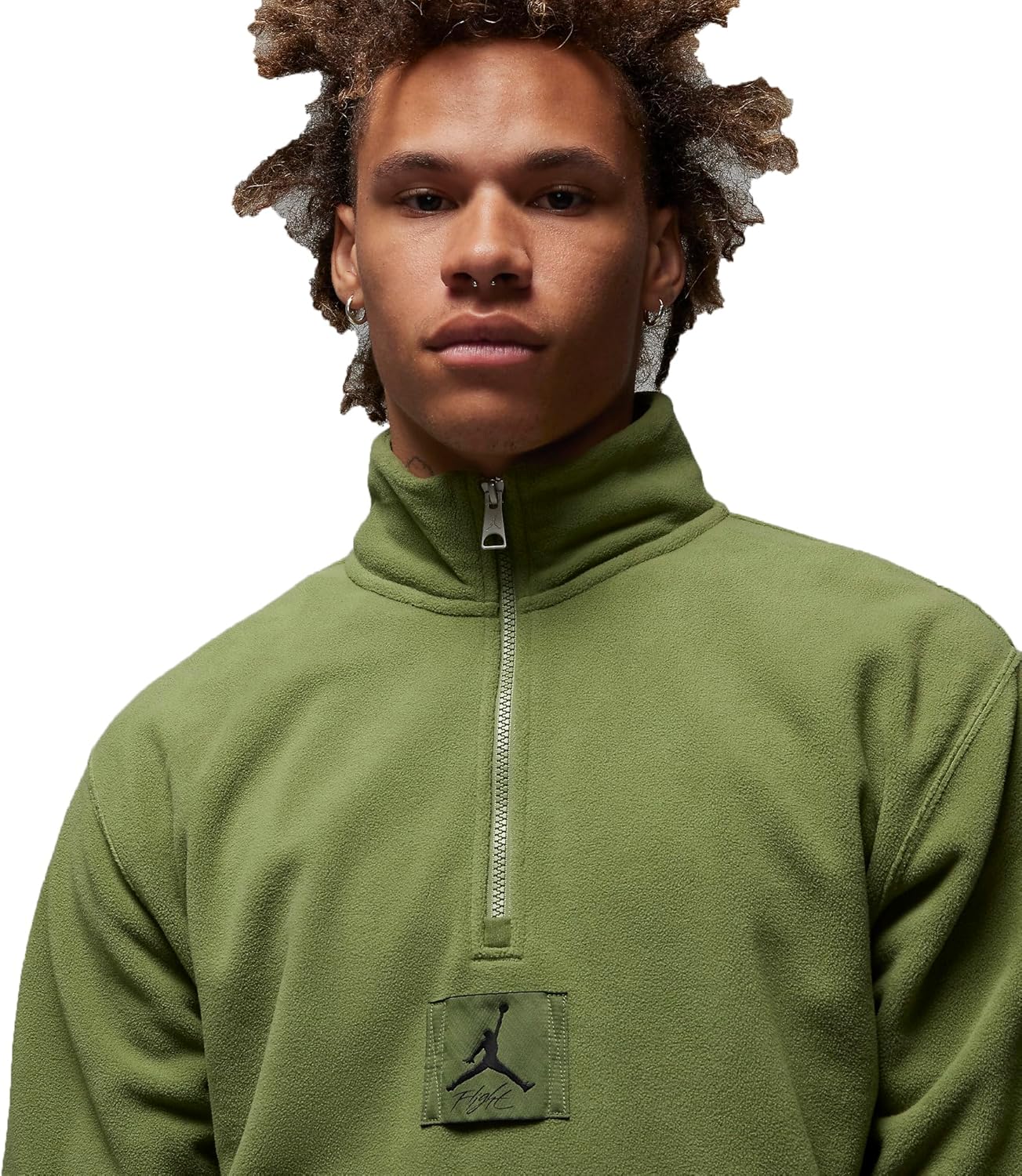 Nike Jordan Essentials Men's Winterized Fleece Half-Zip Shirt Jacket - Image 3