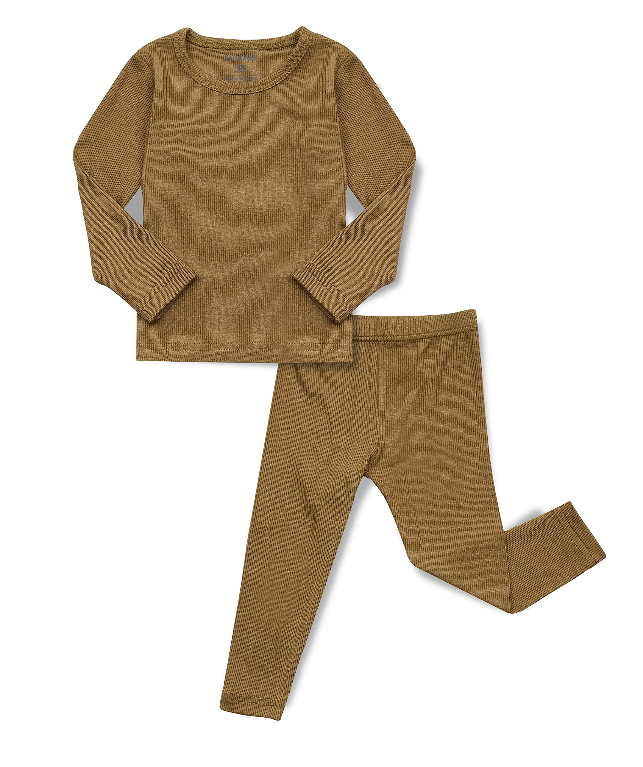 AVAUMA Baby Boys Girls Pajama Set Kids Toddler Snug fit Ribbed Sleepwear pjs for Daily Life Style