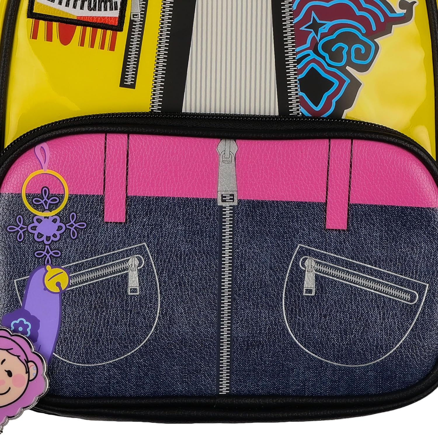 AI ACCESSORY INNOVATIONS K-Pop Demon Hunters Mini Backpack Rumi Character Inspired HUNTR/X 10.5" Purse Tote with Adjustable Shoulder Straps