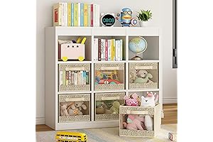 Wisdom Star Foldable 11 Inch Fabric Storage Cube with Harvest Window