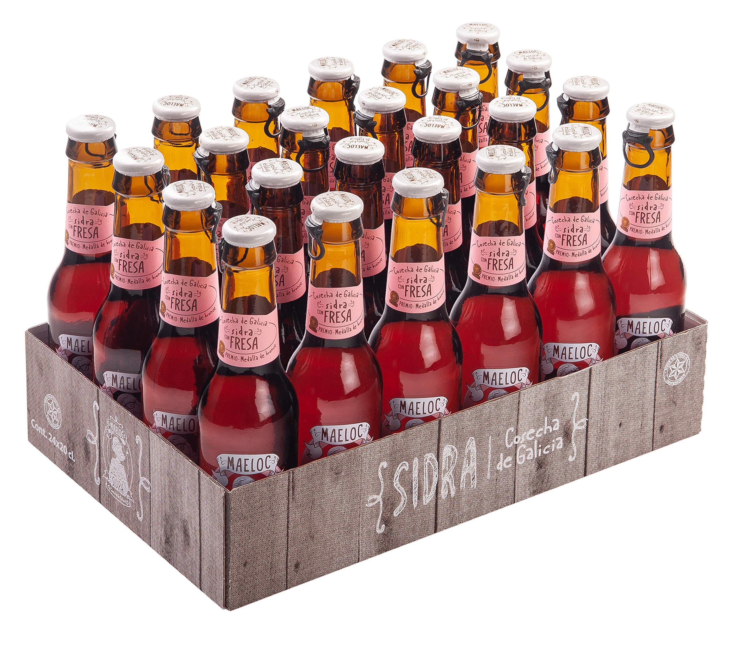 Maeloc Sidra con Fresa - 24 botellas x 200 ml