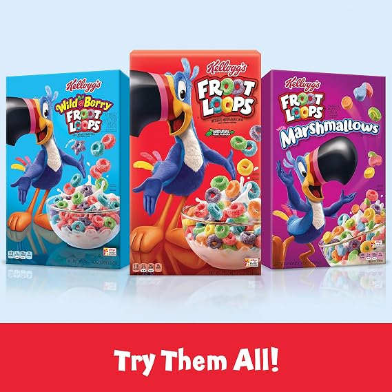 Kellogg's Frosted Flakes Cereal - Sweet Breakfast that Lets Your Great Out, Fat-Free, 19 oz Box
