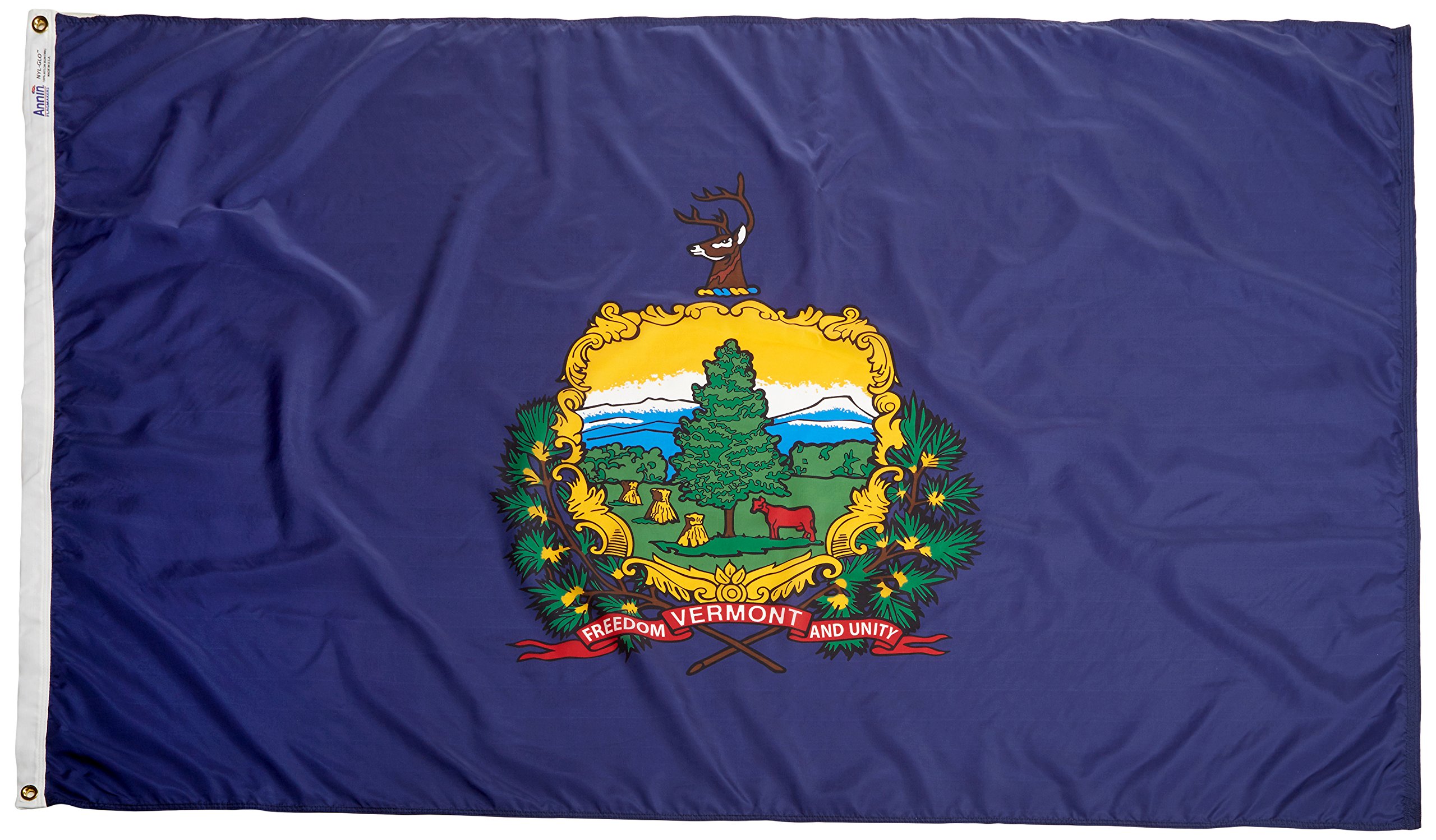 Drapeau du Vermont 4x6 pieds multicolore pour décoration extérieure