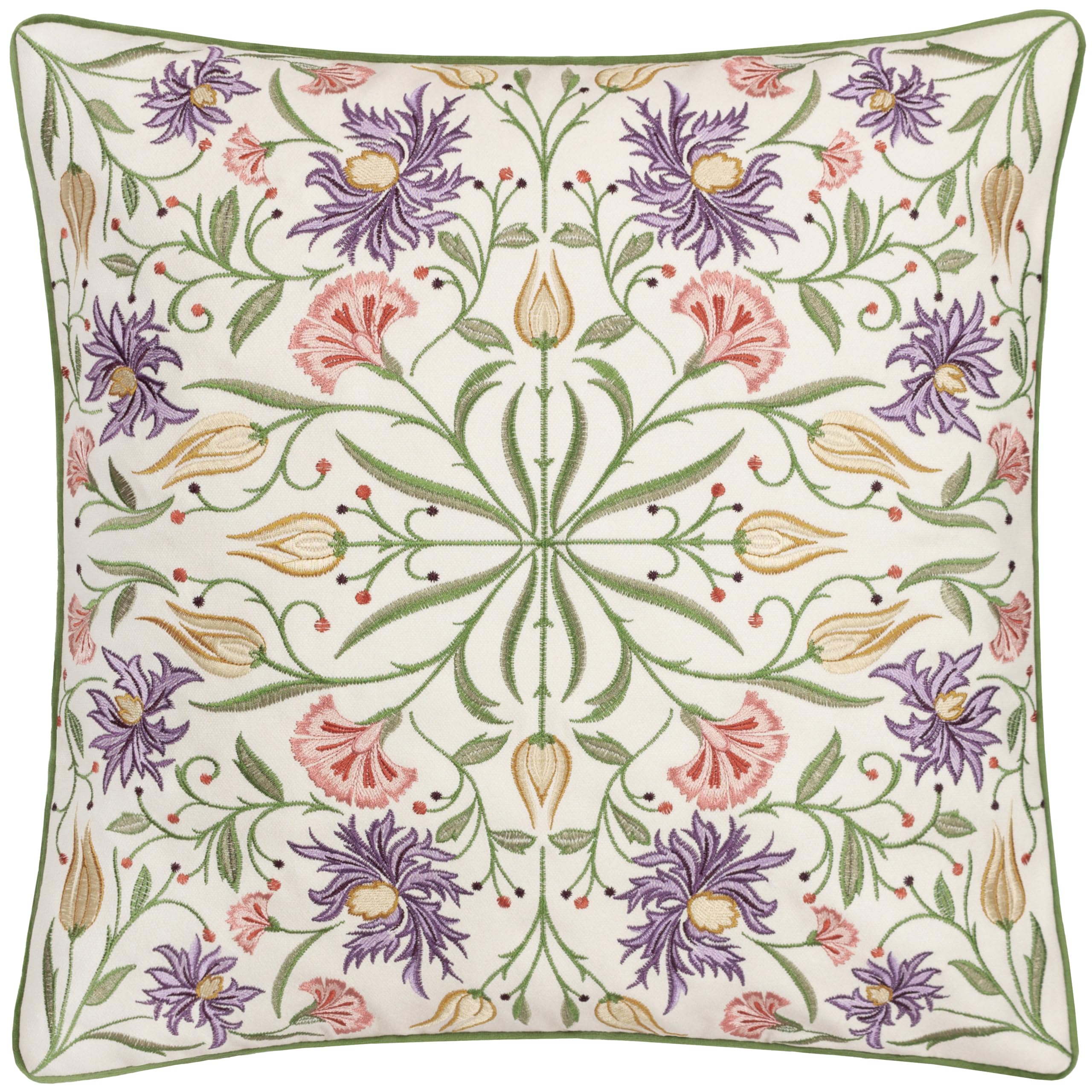 furn. Wylder Nature Tilda Embroidered Floral Cushion Cover - Multicolour - 45x45cm