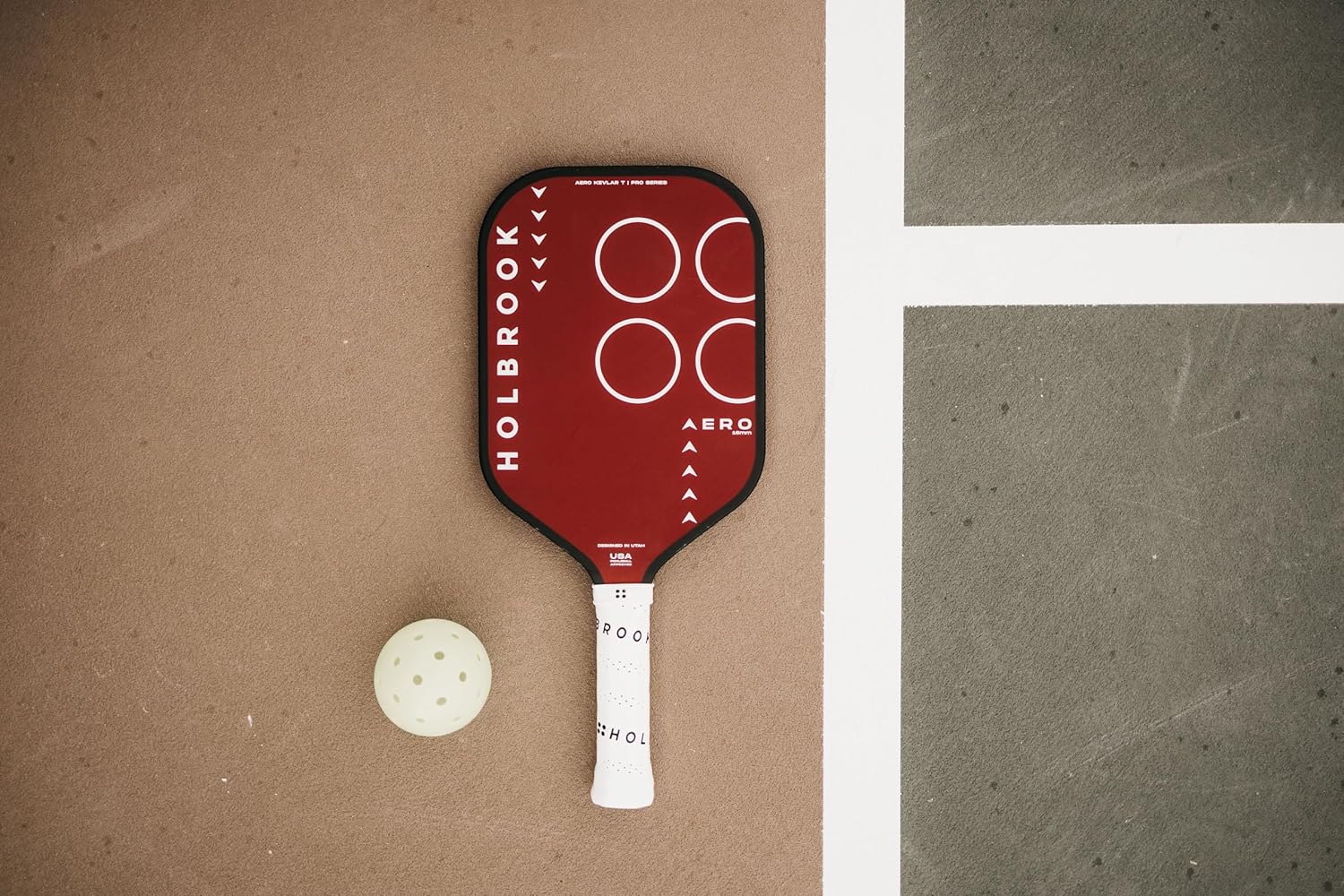 Holbrook Aero Series Edgeless Pickleball Paddle: USAPA Approved, Carbon Fiber Surface, Foam Polypropylene Core, Widened Sweet Spot, Controlled Touch